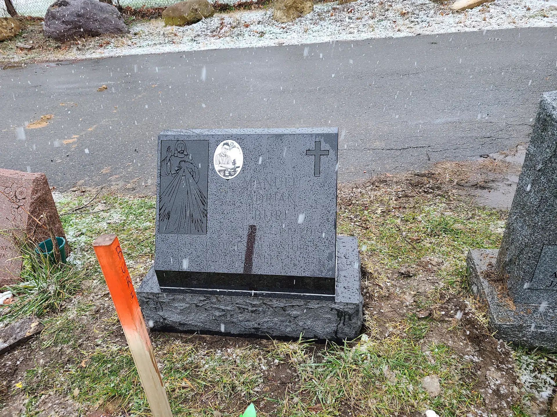Granite Grave Monument hand-carved by Grave Monument Guide in NJ — image 8