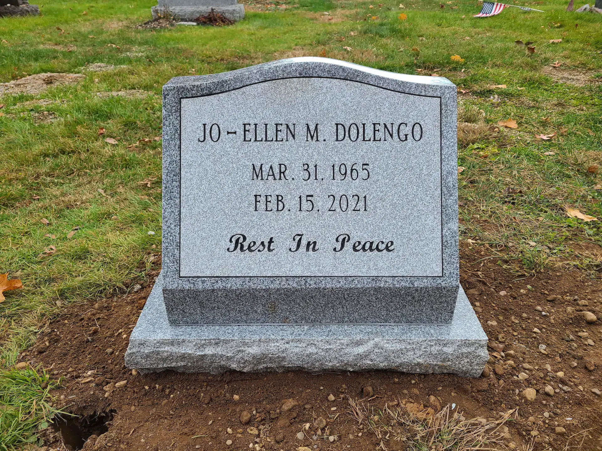 Granite Grave Monument hand-carved by Grave Monument Guide in NJ — image 2