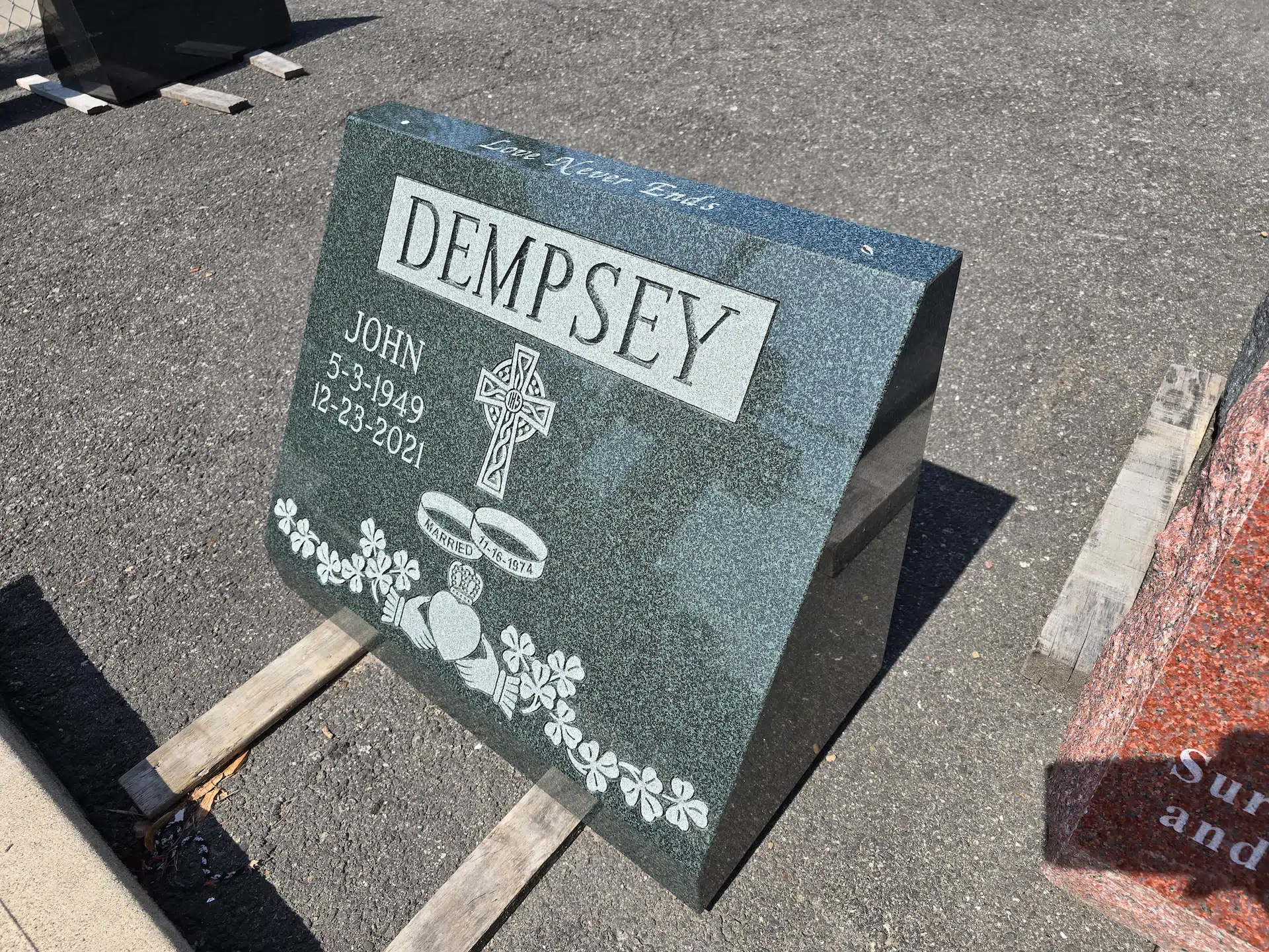 Granite Grave Monument hand-carved by Grave Monument Guide in NJ — image 4